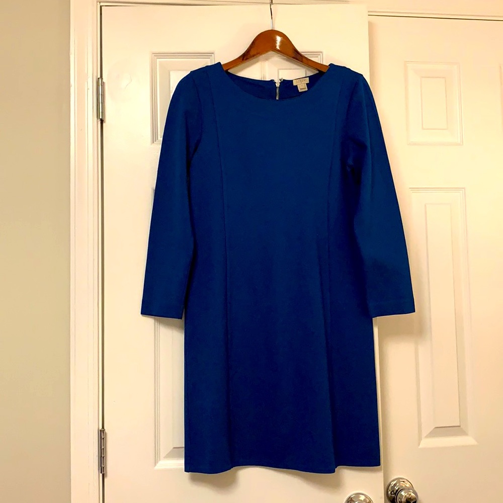 J. Crew blue sheath dress